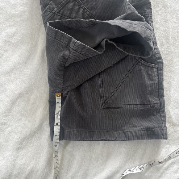 Prana Breathe Women’s Grey Corduroy Shorts Midrise Organic Cotton - Picture 5 of 9